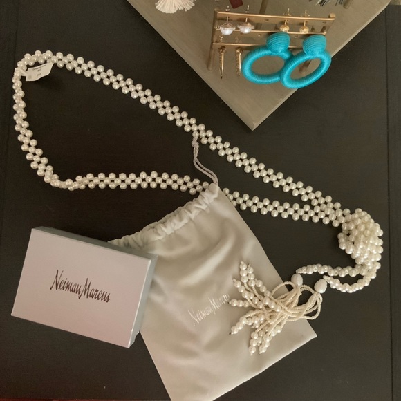 Greenbeads Jewelry - NWT Greenbeads Pearl Necklace with Tassels